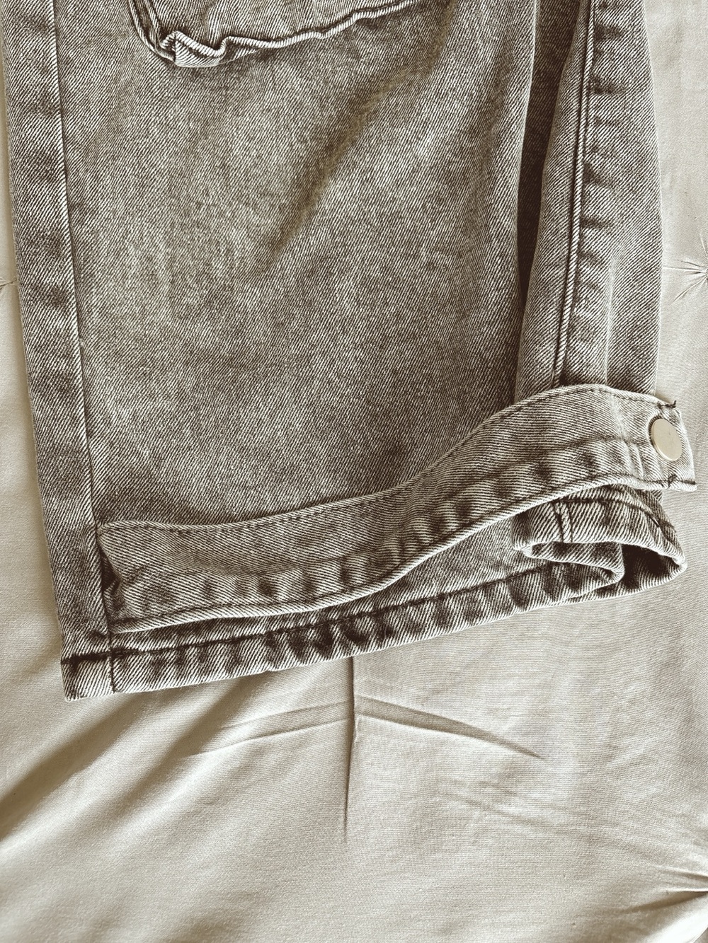 Fashion Nova Acid Wash Cargo Wide Leg Jeans Size 9 Y2K Utility Baggy - Picture 7 of 13